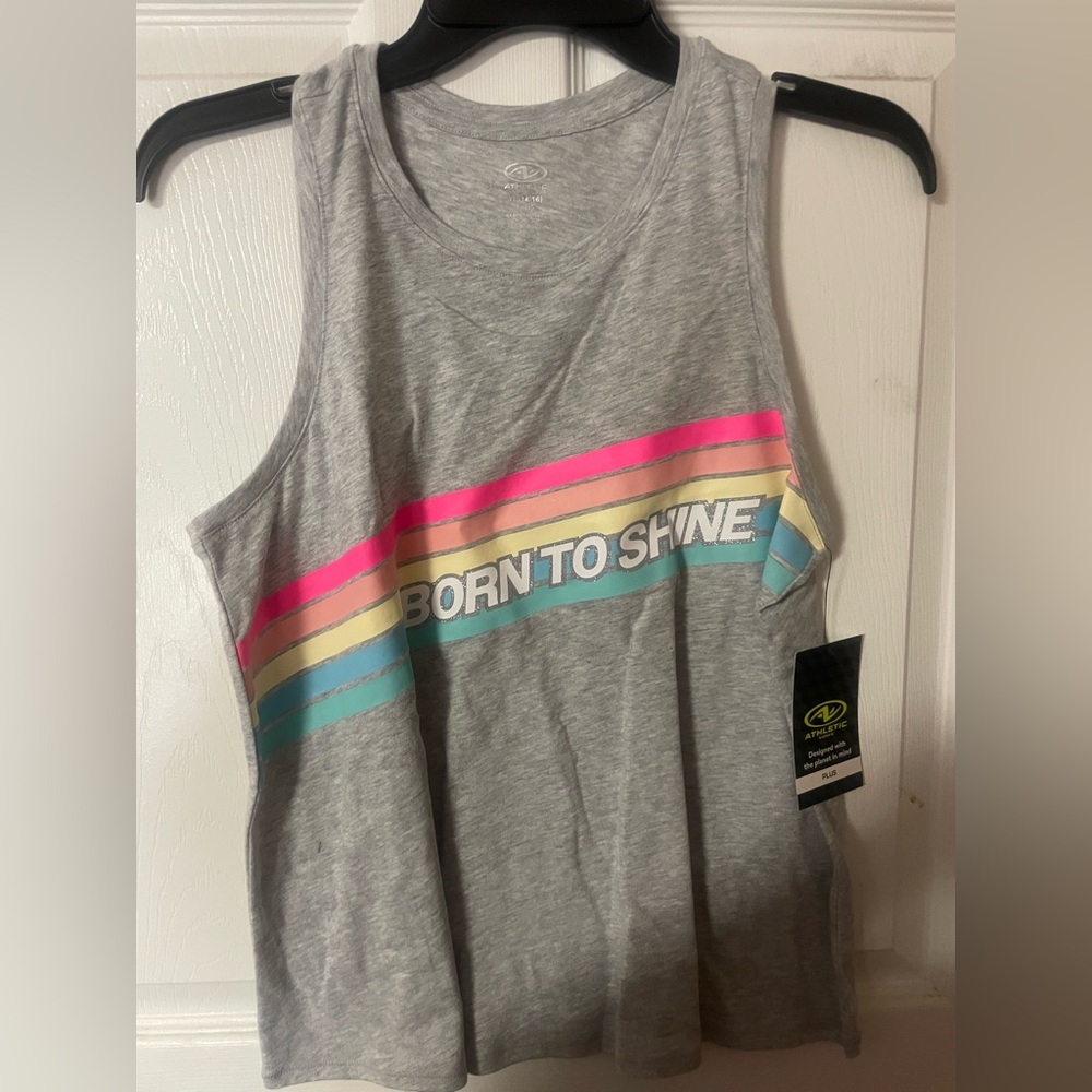 🔴 3/$12 Plus sized girls’ tank top!‎ NWT!